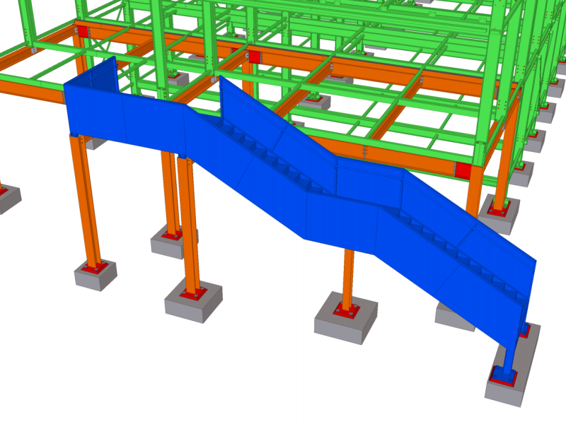 Ampliación de CEIP en Tordera mediante veintitres estructuras modulares de 15x4x4m donde además se instalo el puente de conexión y las escaleras de emergencia del edificio.