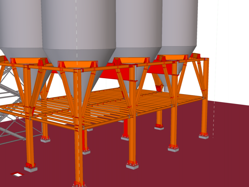 Trabajos para la modificación del proceso productivo de Damm al trasladar el almacenamiento del bagazo a los antiguos terrenos de Cadbury, entre ellos la colocación de una pasarela metálica de 64x5x4,2m y 92 toneladas de peso.