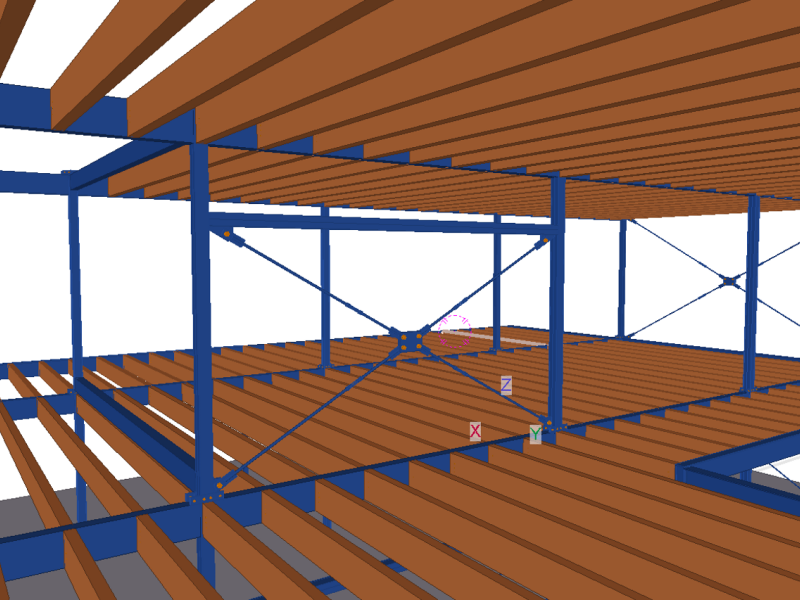 Construcción de estructura metálica para edificio mixto (Metal/Madera) en la localidad de Sant Cugat del Vallés.